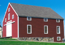 Completed Barn Style Post and Beam Building from Maine Barn Company